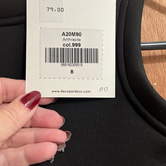 NWT Girl’s size 8 Deux Par Duex Black Formal Dress - Picture 2 of 4